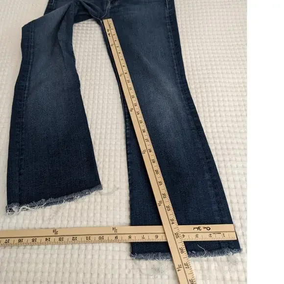 mother the hustler ankle frayed jeans in home movies - flawed - Picture 13 of 16